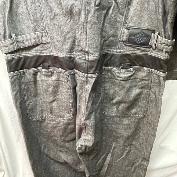 Rocawear jumpsuit button down front denim coveralls men sz XXXL - Picture 7 of 7